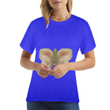 Bison Hide Butterfly Women's T-Shirt Made in USA