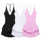 Women's Hanging Neck Layered Camisole Dress