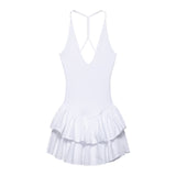 Women's Hanging Neck Layered Camisole Dress