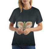 Bison Hide Butterfly Women's T-Shirt Made in USA
