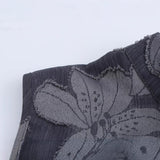 Women Half High Neck Sleeveless Printed Waist Cinched Short Dress