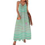 Aero Humming Blues Sling Ankle Long Dress