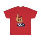 Patriotic #1 Mom Sparkles Unisex Heavy Cotton Tee