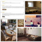 Flower Slipcover Tightly All-inclusive Wrap 1 to 4 Seats Elasticity 1pc Sofa Cover
