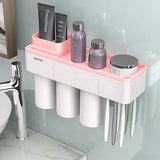 Magnetic Adsorption Wall Mount Cleanser Holder Storage Rack Bathroom Accessories Set