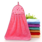 Thick Microfiber Hand Kitchen Towel Hanging Cloth Soft Absorbent