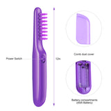 Portable Electric Detangling Wet or Dry Tame The Mane Electric Brush with Brush Cover Adults & Kids