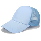 Glitter Ponytail Baseball Snapback Mesh Cap Messy Bun Adjustable Hat