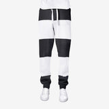 Black White Stripes Men's Joggers Sweatpants
