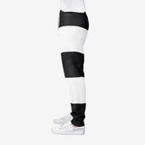 Black White Stripes Men's Joggers Sweatpants