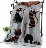 LDAJMW Cotton Gauze Adult Cartoon Bath Beach Textile Large Thick Towel