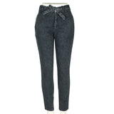 Women High Waist Streetwear Denim Plus Size Pencil Pants Skinny Jeans