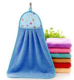 Thick Microfiber Hand Kitchen Towel Hanging Cloth Soft Absorbent
