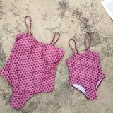 Family Swimwear Beach Match One-piece Swimsuit