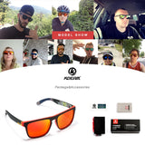 Men's Polarized All-Fit Mirror Classic Design Sunglass Brand Box