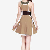 Twine Pathway Women's Sleeveless Midi Casual Flared Skater Dress