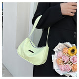 Women's Soft PU Leather Texture High End Solid Single Shoulder Bag