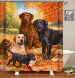 Bathroom Decor 3D Print Customized Animal Beast Waterproof Shower Curtains