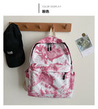 Colorful Tie Dye Street Trend Square Vertical Section Backpack