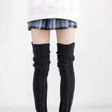 Women Anime Cartoon Knitting Lolita Cosplay Loose JK Woolen Stockings