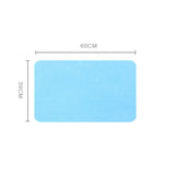 Anti Slip Bath Mat Loofah Shower Rug Water Drains Bathroom Quick Dry Pda