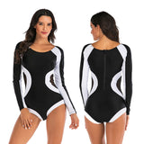 Women Diving One Piece Swimsuit Long Sleeve Swimwear Surfing Rashguard