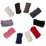 1pc Women Cross Twist Warm Wool Hair Band Accessories Handmade Crochet Knitted Headwrap