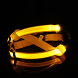 Nylon Pet Safety LED Harness Flashing Light Leash Rope Belt