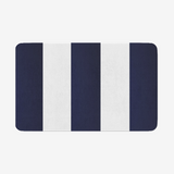 Blue White Stripes Microfiber Chevron Non-Slip Soft Kitchen Mat Bath Rug Doormat