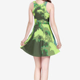 Saratoga Woodland Women's Sleeveless Midi Casual Flared Skater Dress