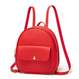 Women Girl Small Backpack Letter Purse Simple Travel Bag