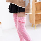 Women Anime Cartoon Knitting Lolita Cosplay Loose JK Woolen Stockings