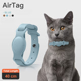 Leather Pet Adjustable Apple Airtag Tracker Anti-Lost Case Collar