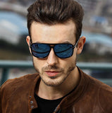 Oversized Men Polarized Mirror Goggles Driving Designer Retro HD Sunglasses