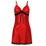 Women Nighte Lace Bow Lingerie Babydoll Seamless Nightwear Dress