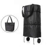 Pull Cart Trolley Wheels Foldable Reusable Organizer Shopping Bag