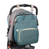 Moms Dads Baby Backpack Convertible Lightweight Diaper Bag Bed Multi-purpose Travel Storage