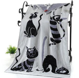 LDAJMW Cotton Gauze Adult Cartoon Bath Beach Textile Large Thick Towel