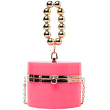 Women Diamond Acrylic Round Clutch Small Shoulder Crossbody Bag