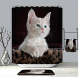 Bathroom Decor 3D Print Customized Animal Beast Waterproof Shower Curtains