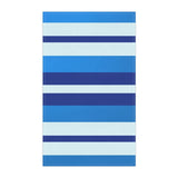 Azure Blue Radiance Stripes Kitchen Towel