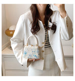 Women's Western Style Small Fresh Sweet Flower Shoulder Handbag