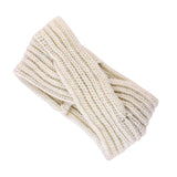 1pc Women Cross Twist Warm Wool Hair Band Accessories Handmade Crochet Knitted Headwrap