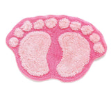 Foot Print Non-slip Bathroom Carpet Mat Toilet Bathroom Rug Bath Pad