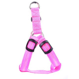 Nylon Pet Safety LED Harness Flashing Light Leash Rope Belt