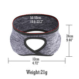 Sport Wide Unisex Ponytail Headband Warm Ear Cover Outdoor Fleece Sweat Scarf