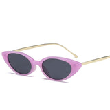 Women High Quality Narrow Cat Eye Sunglasses UV400 Eyewear
