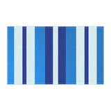 Azure Blue Radiance Stripes Kitchen Towel