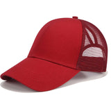 Glitter Ponytail Baseball Snapback Mesh Cap Messy Bun Adjustable Hat