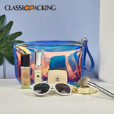 Colorful Laser Portable Simple Waterproof Large-Capacity Cosmetic Bag